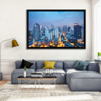 Manila Cityscape at Dusk Wall Art