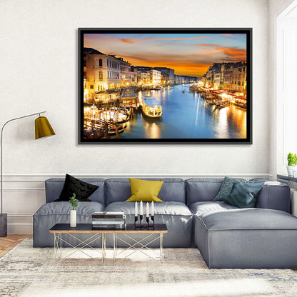 Venice Grand Canal at Dusk Wall Art