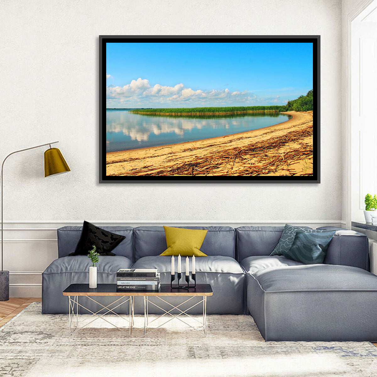 Lake Pskov Shoreline Wall Art