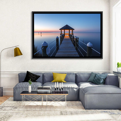 Pamlico Sound Twilight Gazebo Wall Art