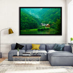 Mist Over Lake Tarnita Wall Art