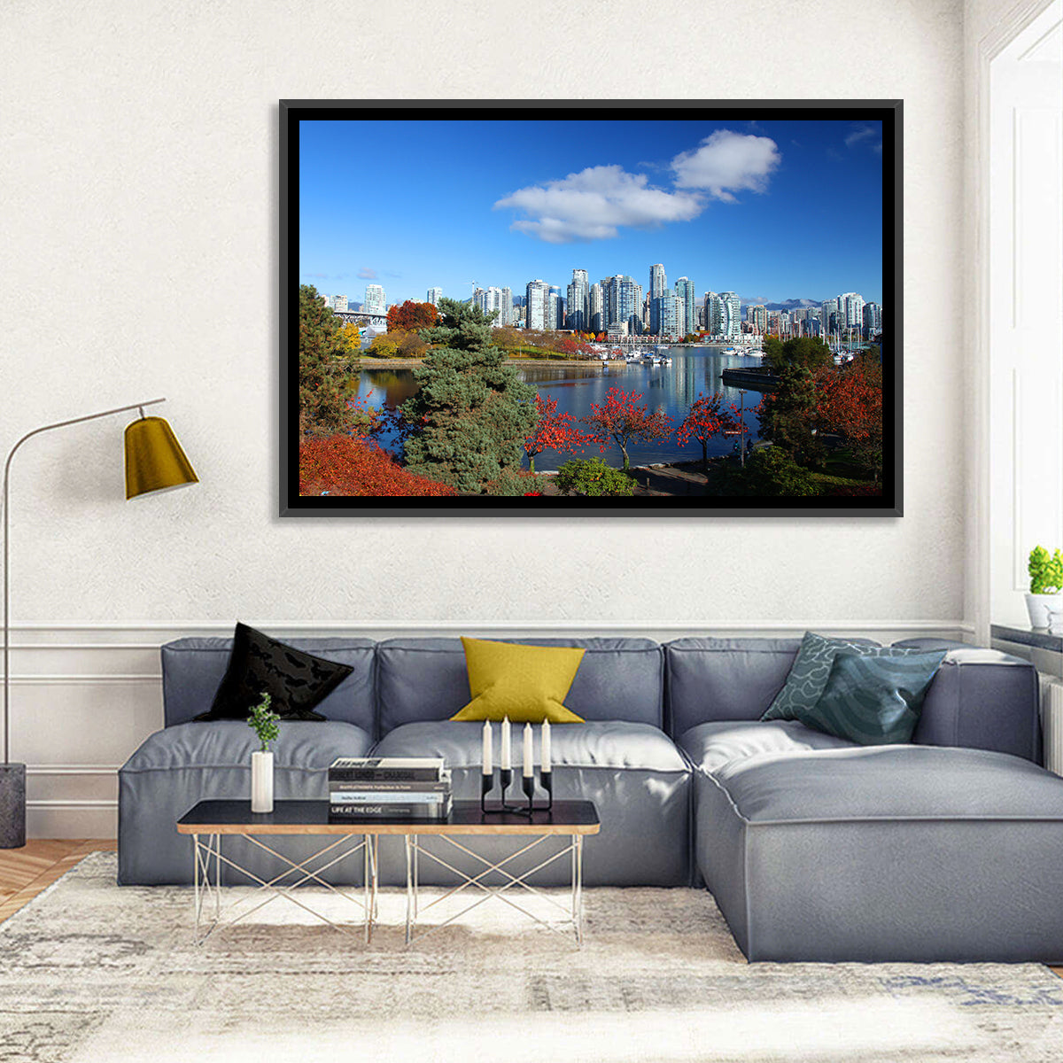Vancouver Autumn Skyline Wall Art
