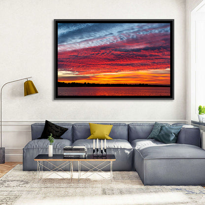 Lake Ijssel Dusk Reflection Wall Art
