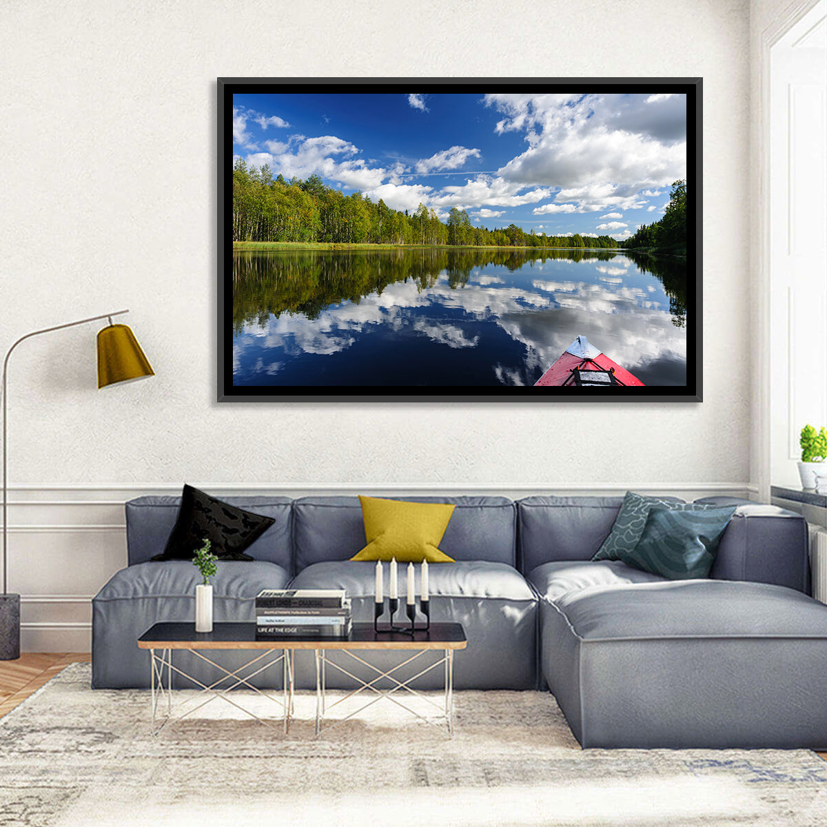 Karelia Kayak Reflection Wall Art
