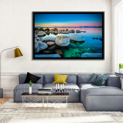 Lake Tahoe Sunset Boulders Wall Art