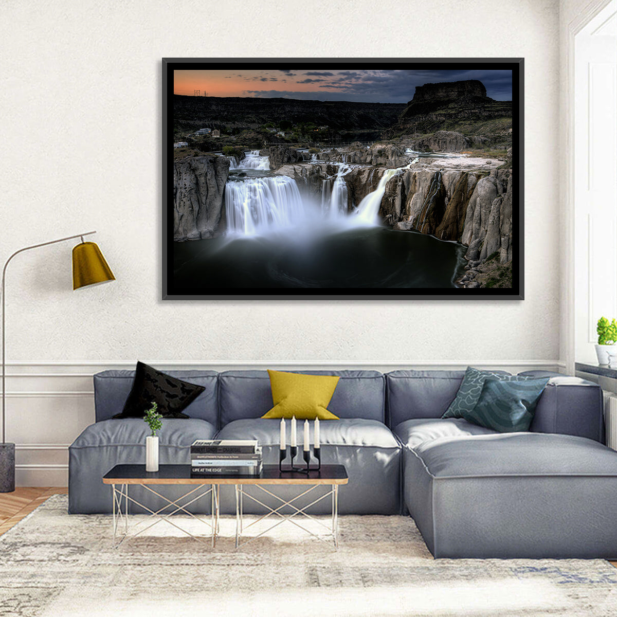 Shoshone Falls at Dusk Wall Art