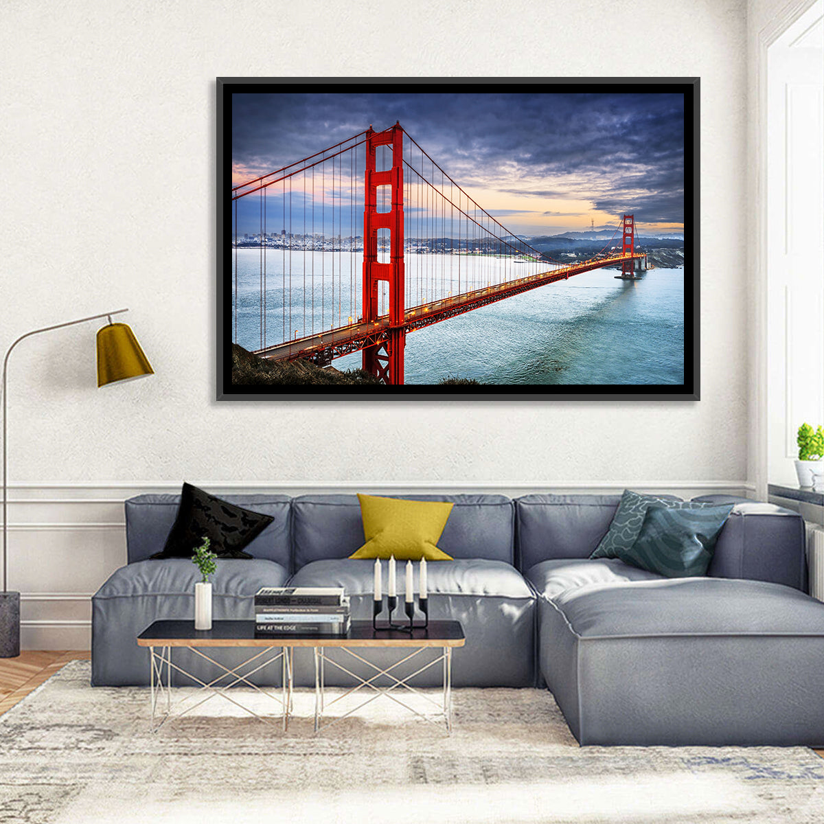 Golden Gate Bridge at Dusk Wall Art