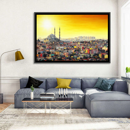 Fatih Mosque at Sunset Wall Art