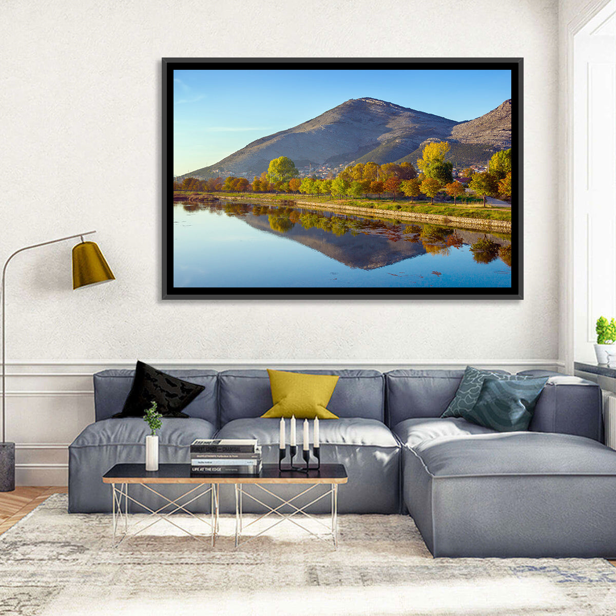 Trebišnjica River Reflection, Trebinje Wall Art