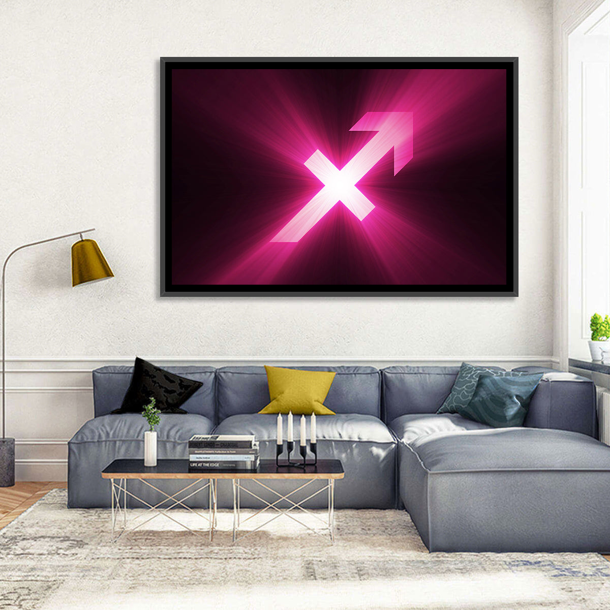 Cosmic Sagittarius Symbol Wall Art
