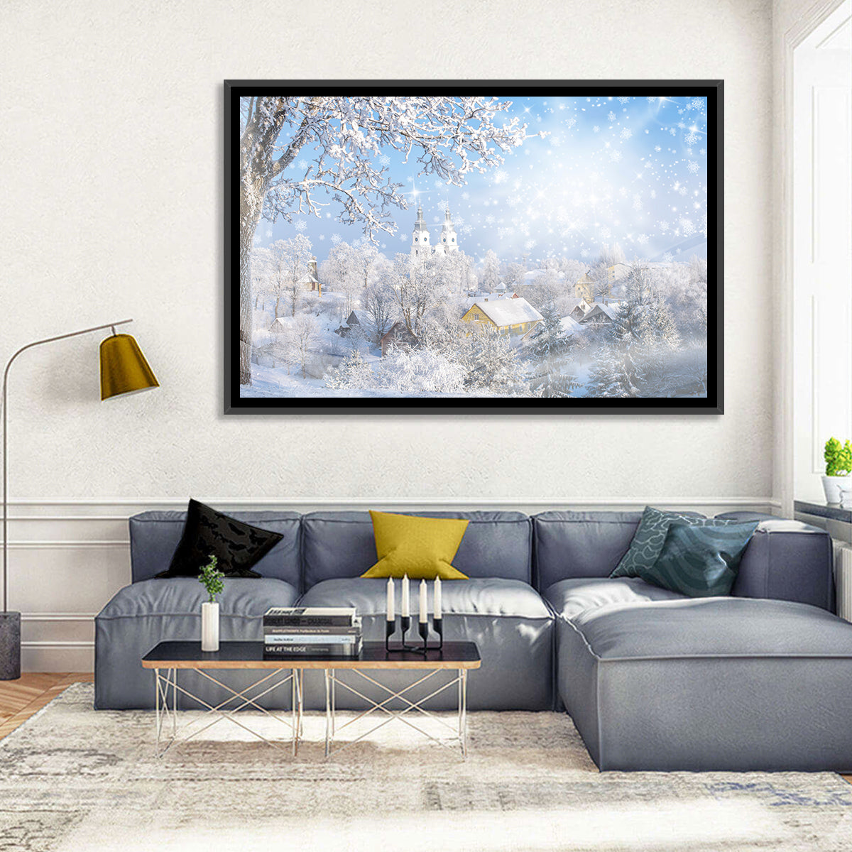 Frosted Village Wall Art