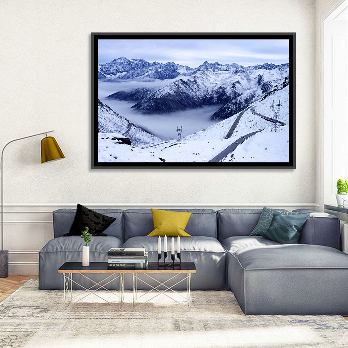 Sichuan Snowy Mountain Pass Wall Art