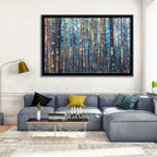 Golden Hour Winter Pine Forest Wall Art