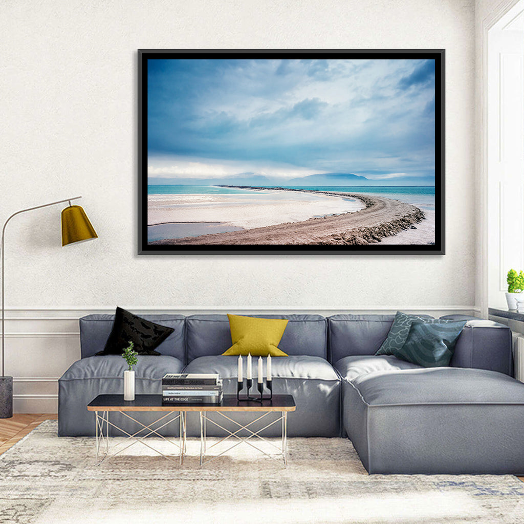 Dead Sea Salt Flats Coastline Wall Art