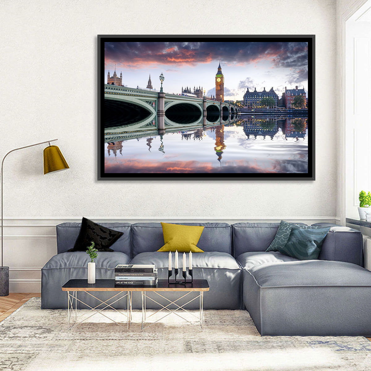 Westminster Bridge at Dusk Wall Art