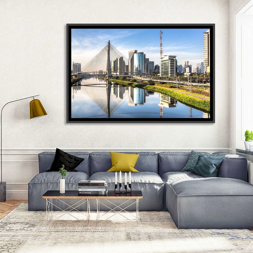 Estaiada Bridge Reflections Wall Art