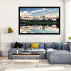 Ibirapuera Park Golden Hour Reflection Wall Art