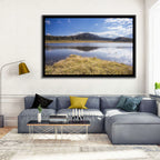 Mount Aso Lake Reflection Wall Art