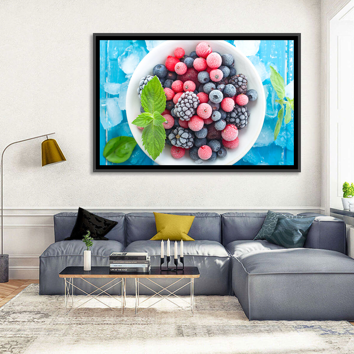 Frozen Berry Bowl Wall Art