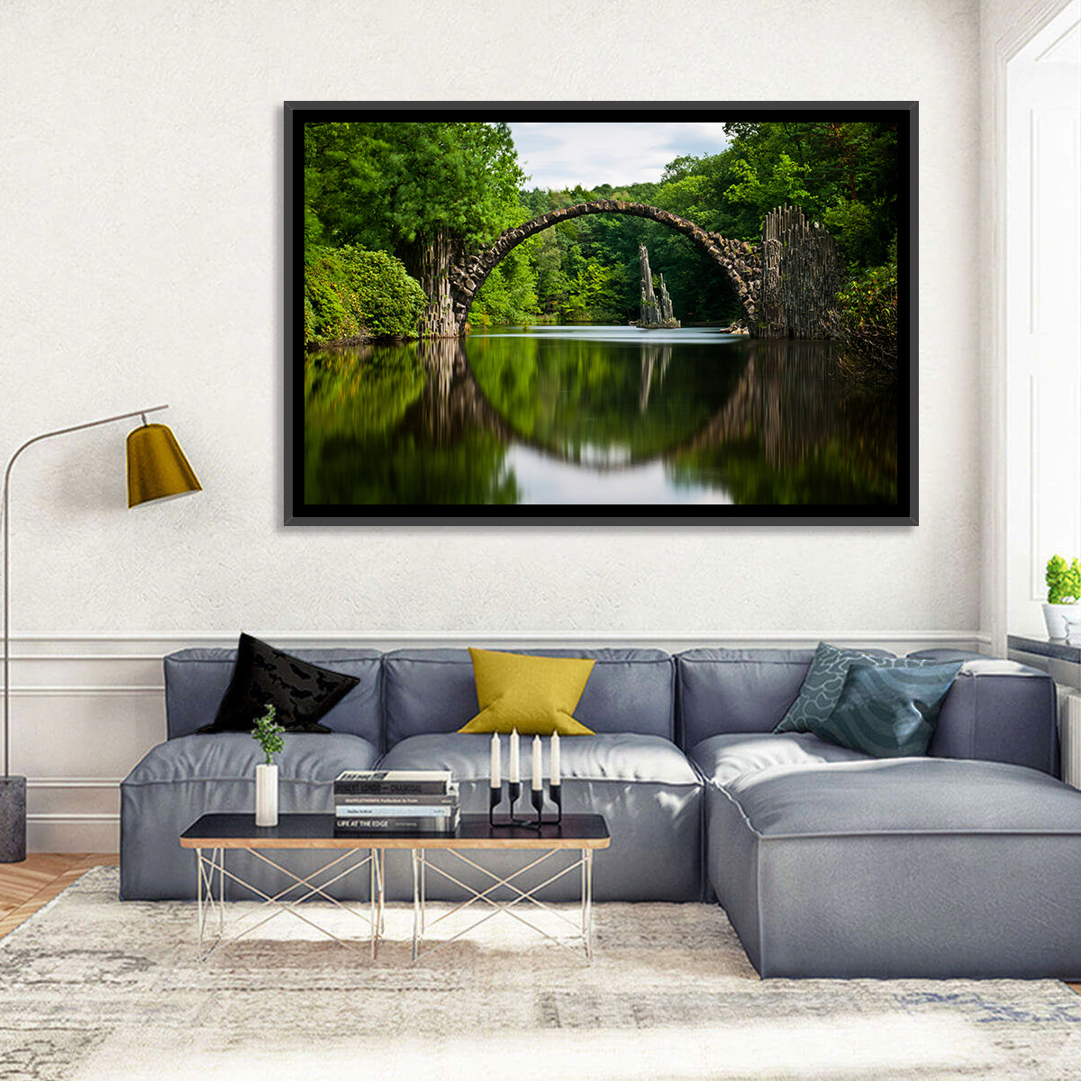 Rakotzbrücke Devil's Bridge, Gablenz Wall Art in a room, landscape