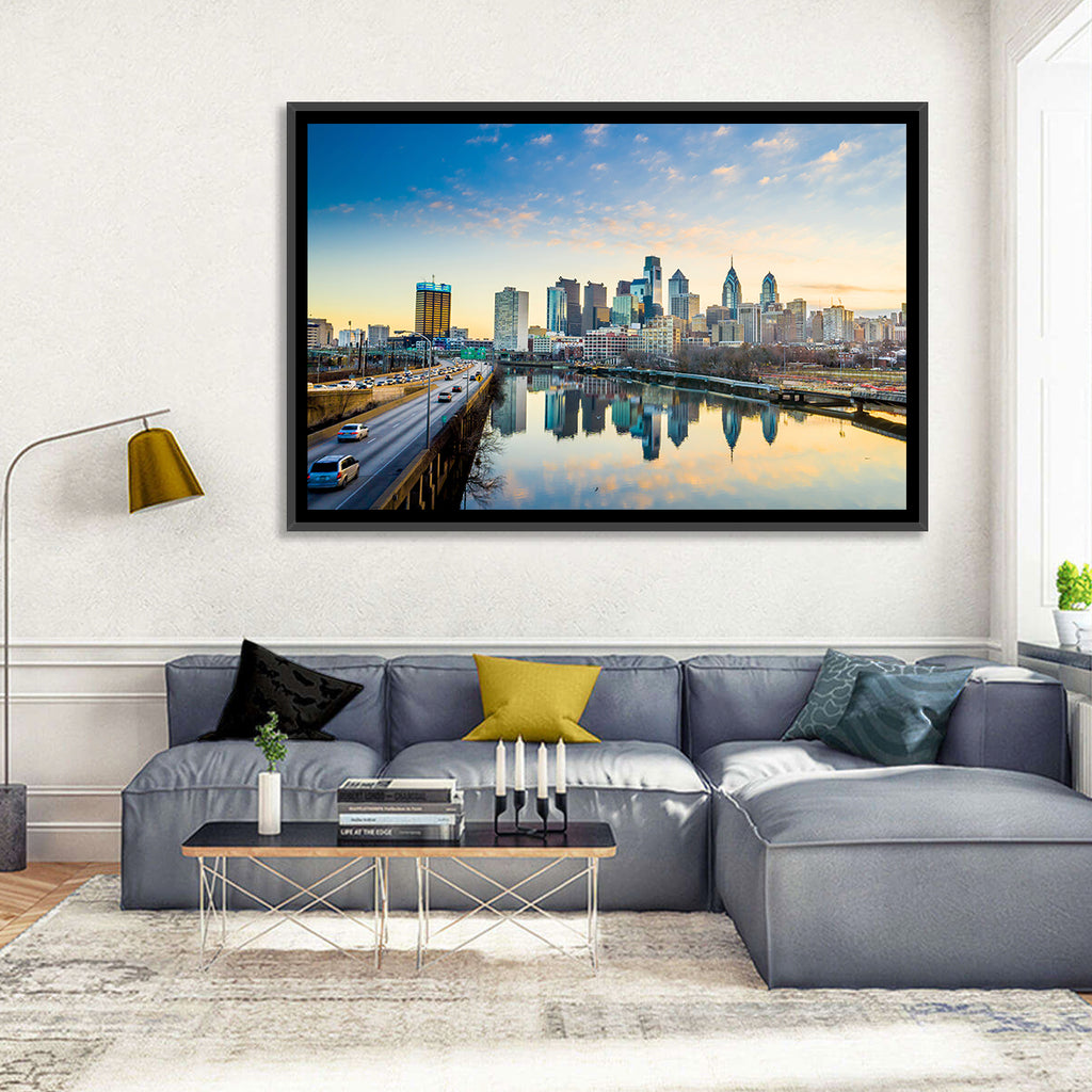 Philadelphia Skyline at Dusk Wall Art