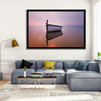 Pastel Boat Reflection Wall Art