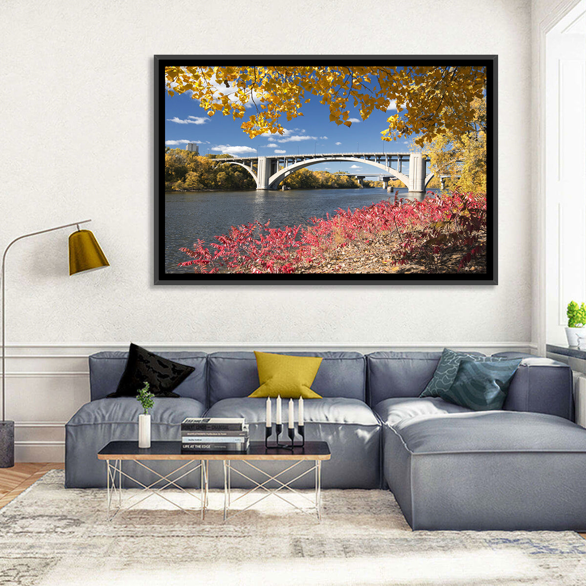 Ford Parkway Bridge, Minneapolis Wall Art in a room, landscape