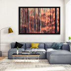 Autumn Forest Blur Wall Art
