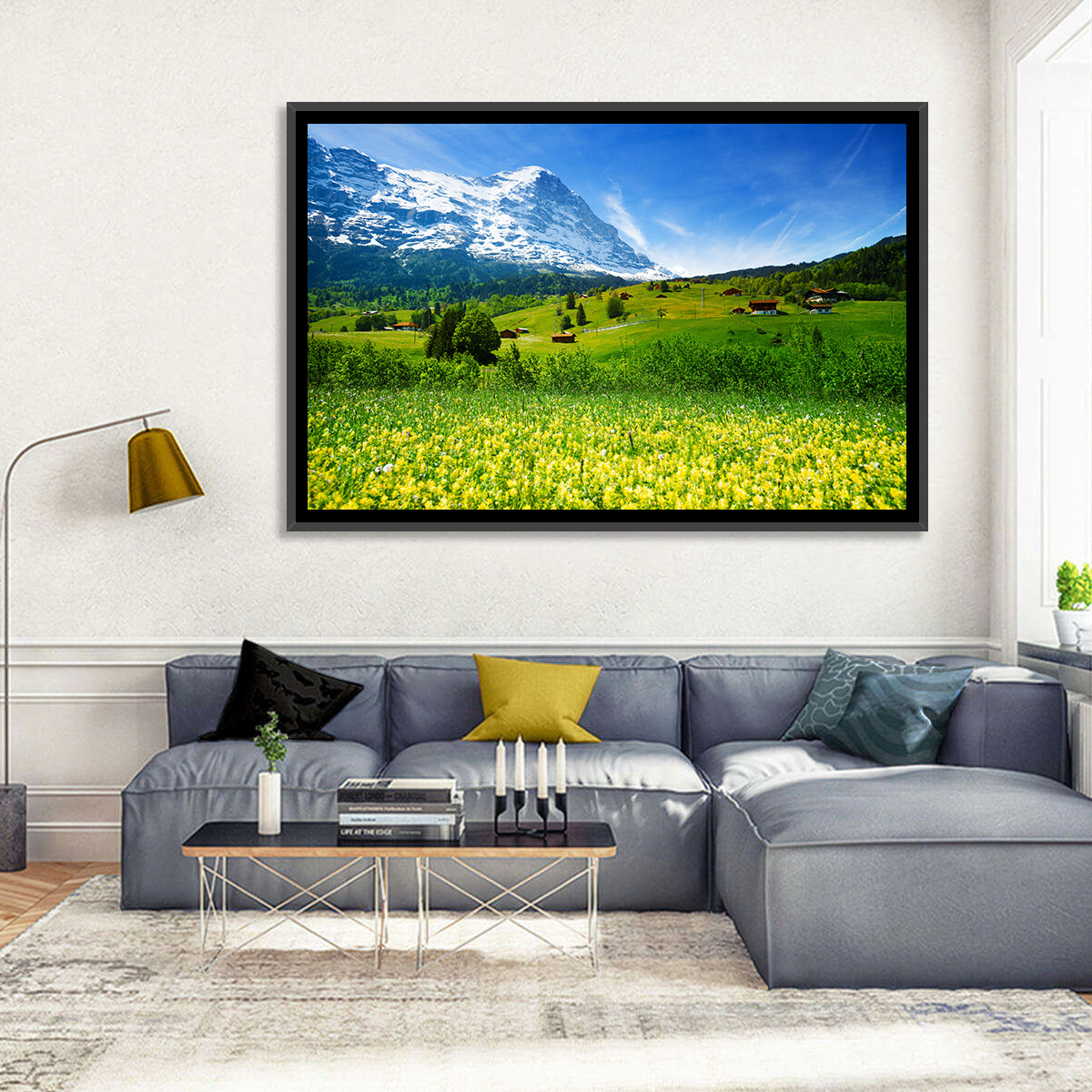 Alpine Wildflower Meadow Wall Art