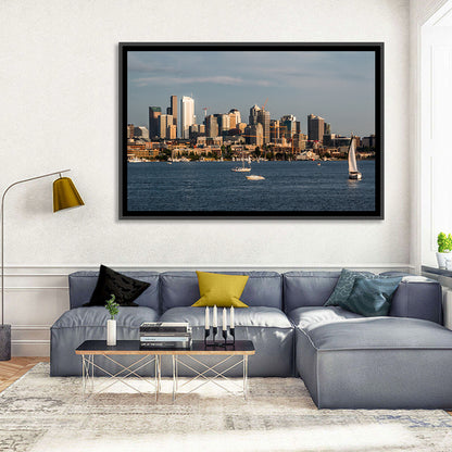 Seattle Skyline at Golden Hour Wall Art