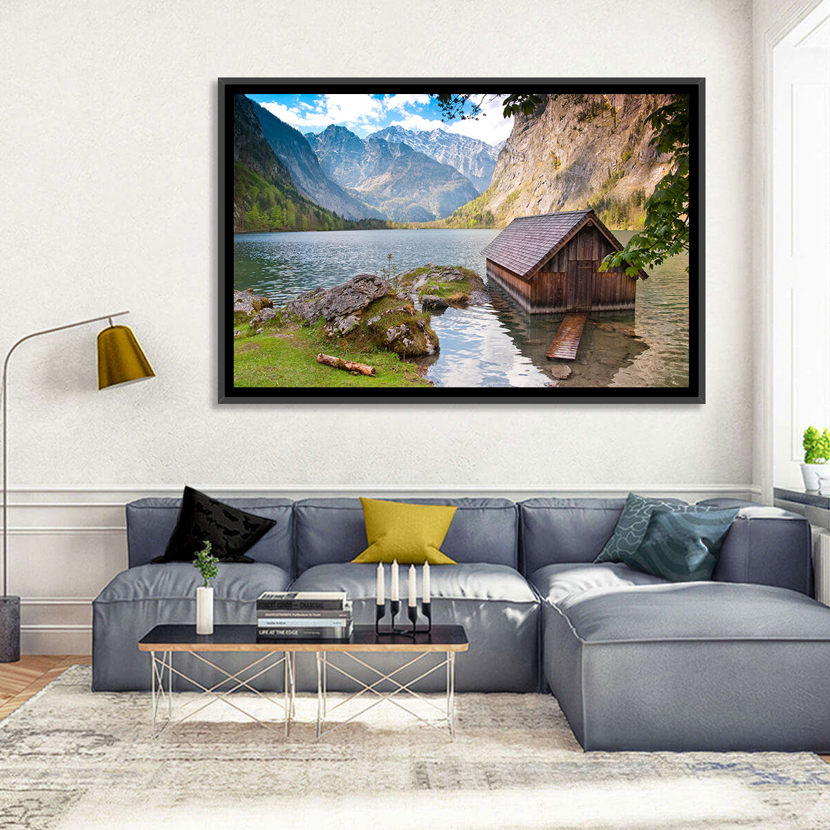 Obersee Boathouse at Königssee Wall Art
