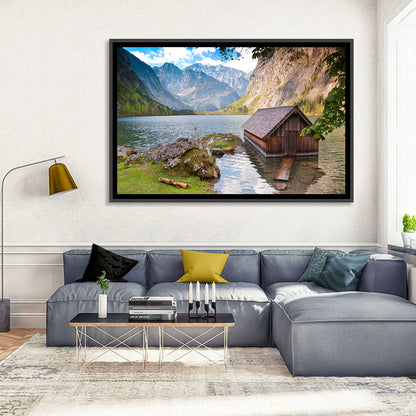 Obersee Boathouse at Königssee Wall Art