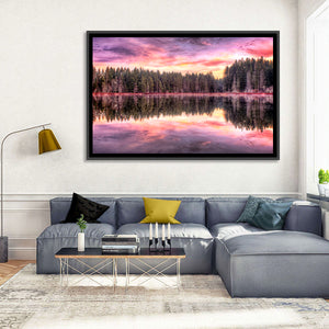 Forest Lake Sunrise Wall Art