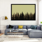 Fir Tree Silhouettes Wall Art
