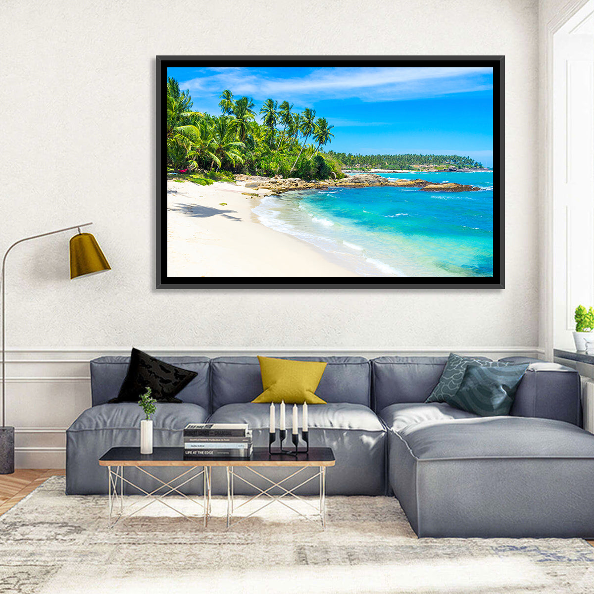 Sri Lanka Tropical Beach Wall Art