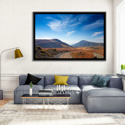 Mount Aso Winding Road Wall Art