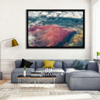 Lake Natron Aerial View Wall Art
