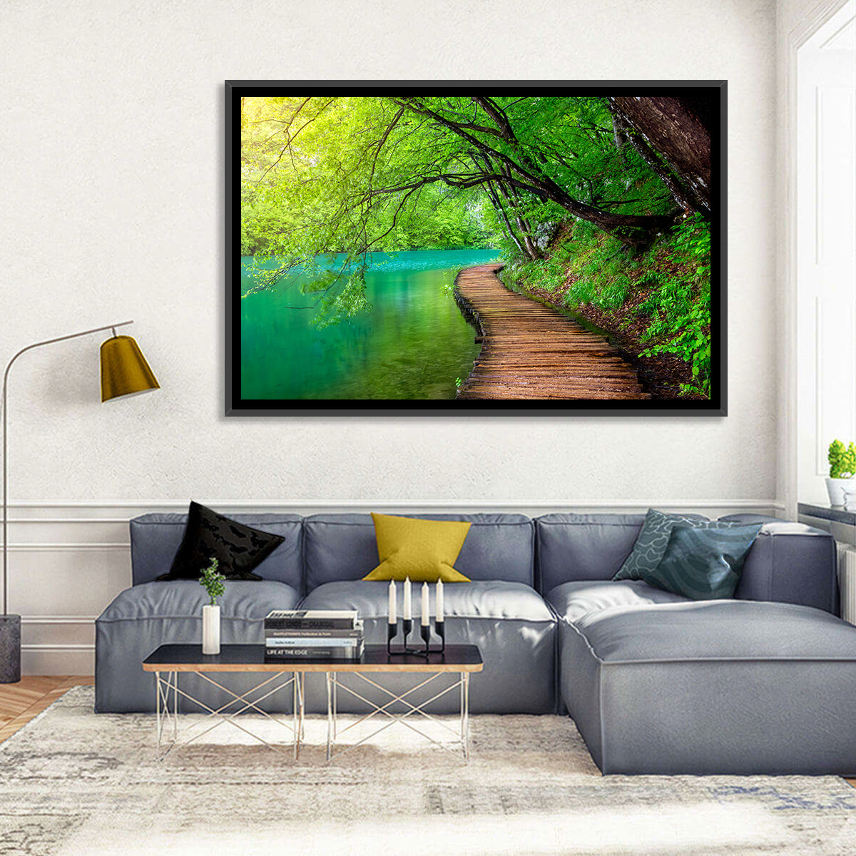 Plitvice Lakes Boardwalk Wall Art