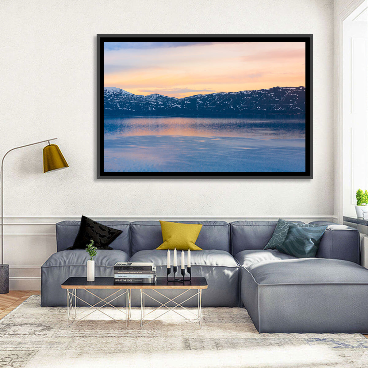 Lake Sevan Evening Reflection Wall Art