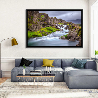 Öxarárfoss Stream, Þingvellir Wall Art