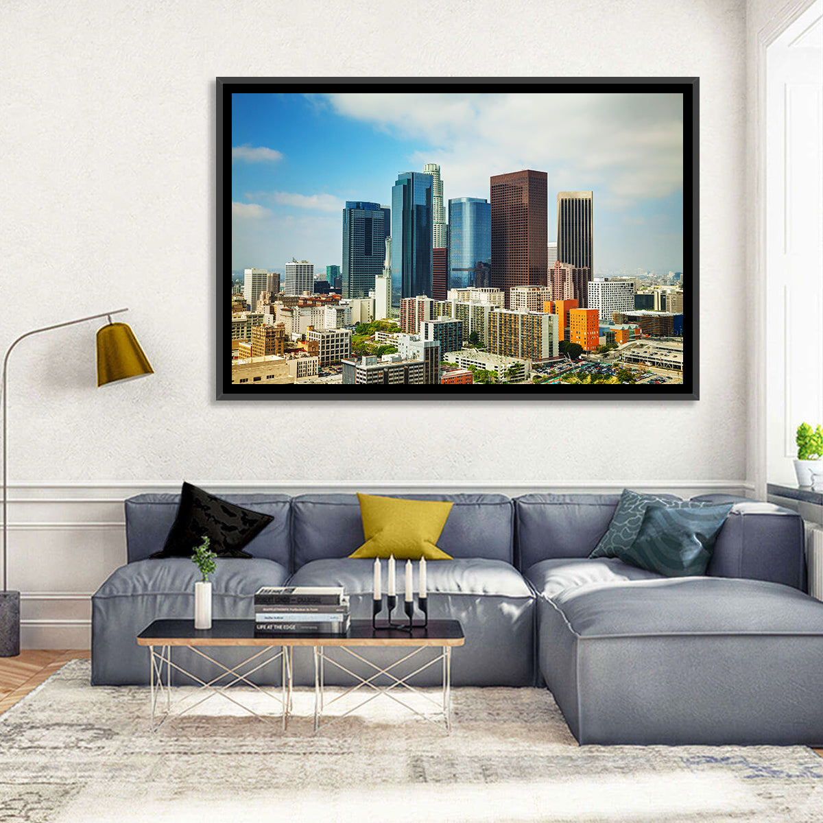 Downtown Los Angeles Skyline Cityscape Wall Art