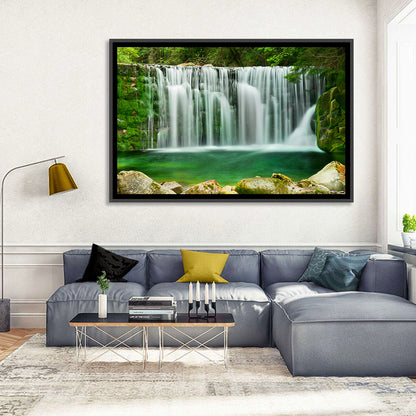 Emerald Lake Waterfall Wall Art
