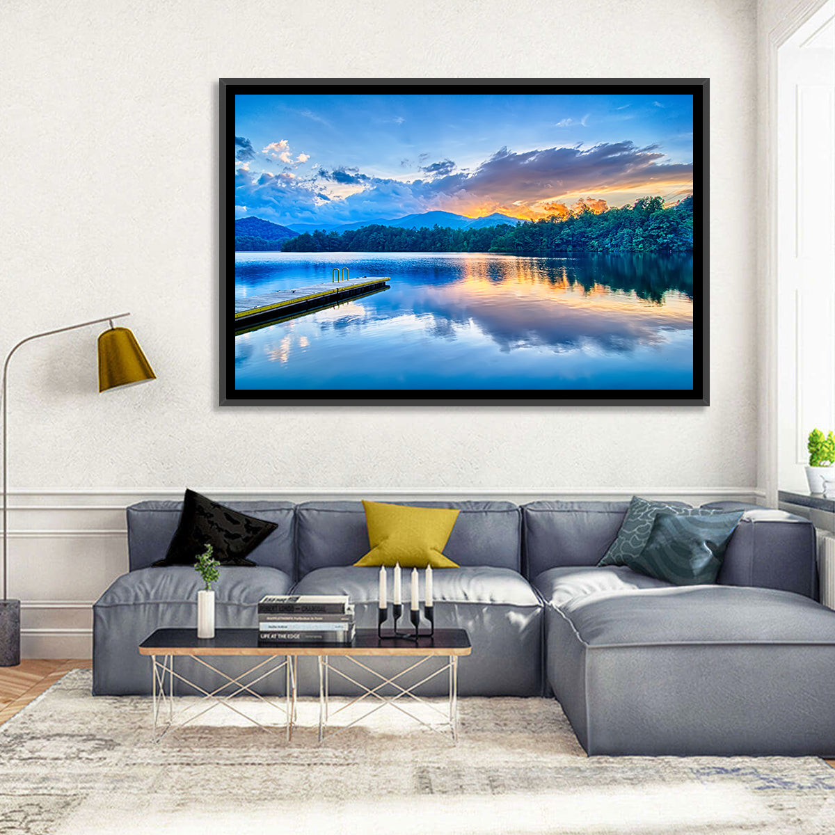 Santeetlah Lake at Golden Hour Wall Art