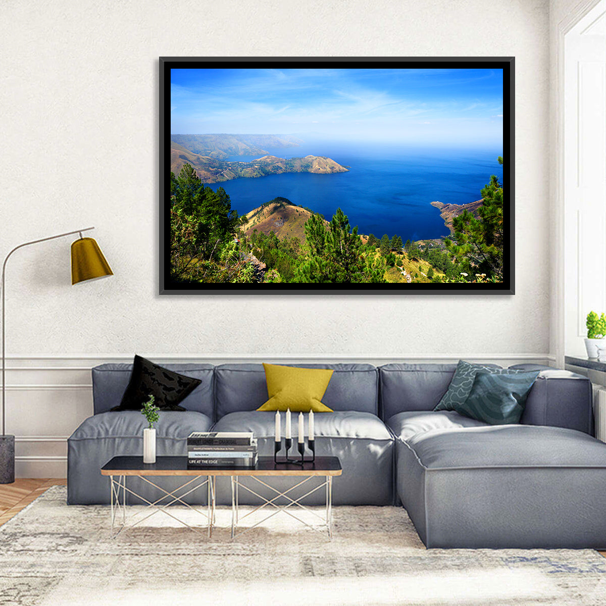 Lake Toba Aerial View Wall Art