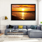 Golden Thai Beach Sunset Wall Art