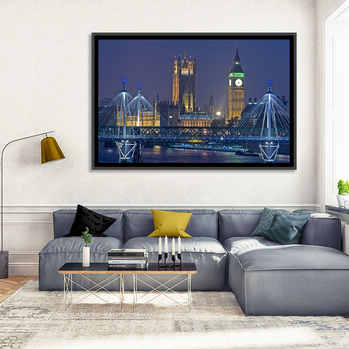 Big Ben Night Skyline Wall Art