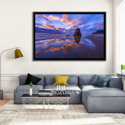 Oregon Coast Sea Stack Sunset Wall Art