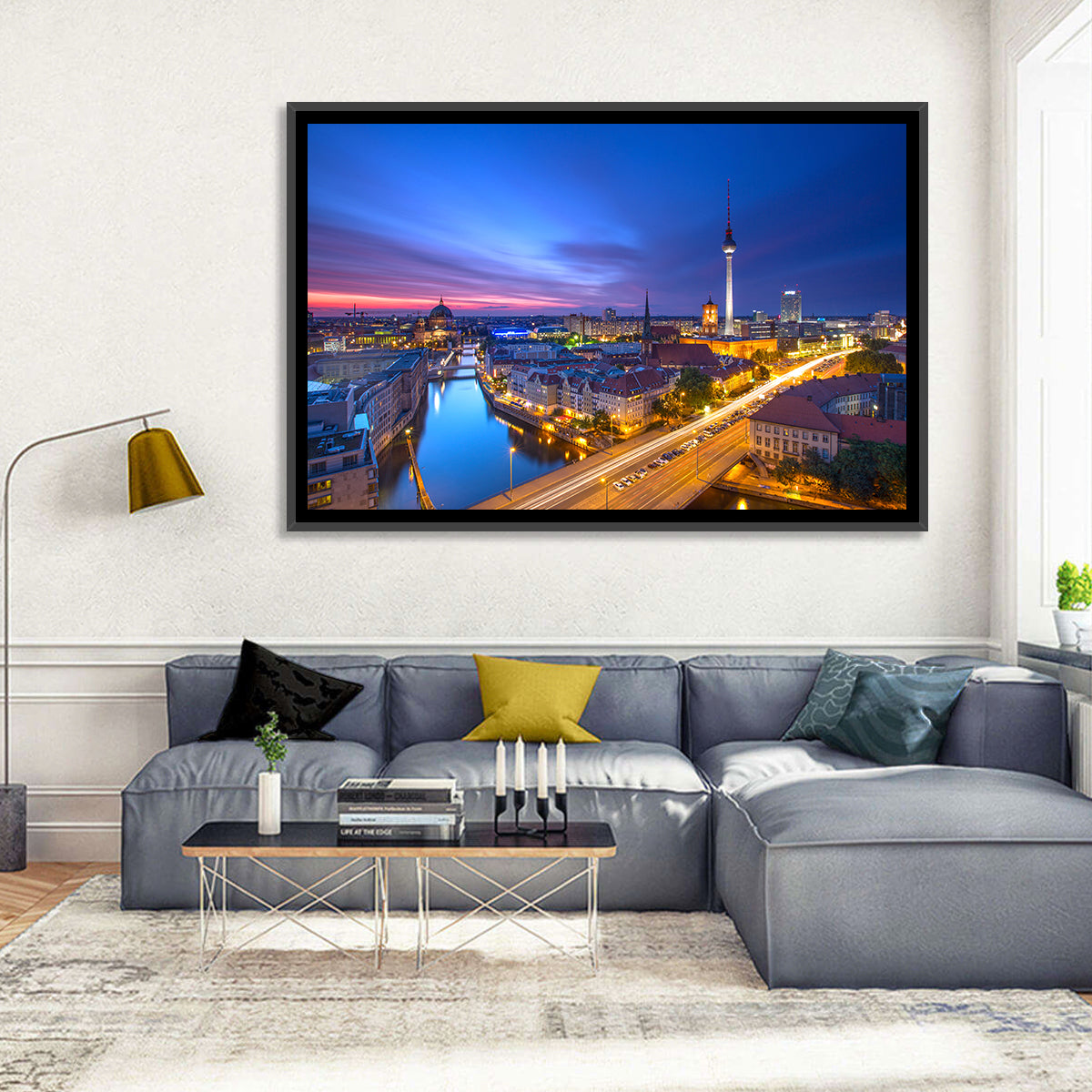 Berlin Skyline at Twilight Wall Art