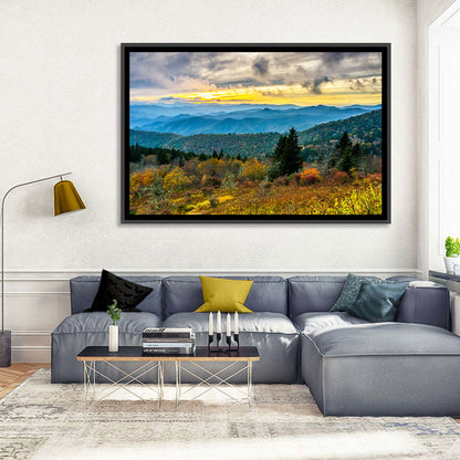 Cowee Mountains Sunset Wall Art
