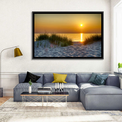 Lake Michigan Sunset Dunes Wall Art
